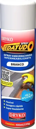 Spray branco impermeabilizante, 400 ml, vedatudo DRYKO