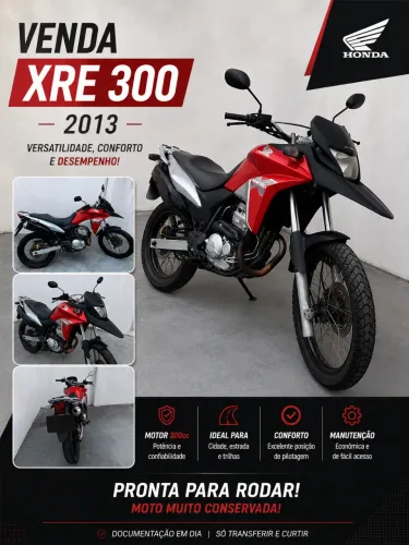 Xre 300 2013 toda revisada