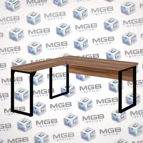 Mesa de Escritório em L  (NOGAL + PRETO) SUPER PROMOÇÃO!!