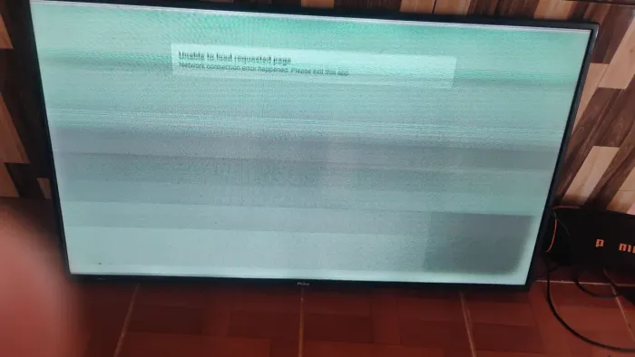 Tv com problema na tela