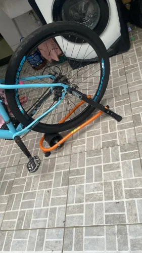 Para fazer exercício com sua bike
