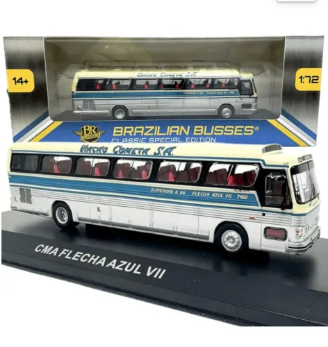 Miniatura Ônibus CMA Flexa Azul Cometa 1/73 BR Classics.. ZAP *