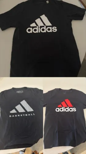 Kit 3 camisetas adidas p