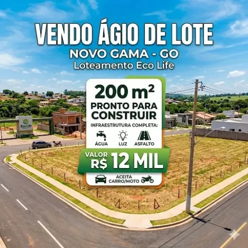 Lote 200m² EcoLife Novo Gama