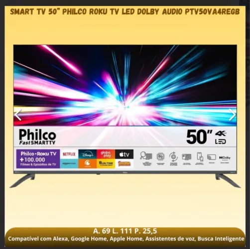 TV Philco 50 polegadas promoção imperdível