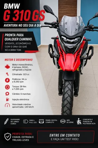 Vendo BMW 310gs 2024 Único dono 