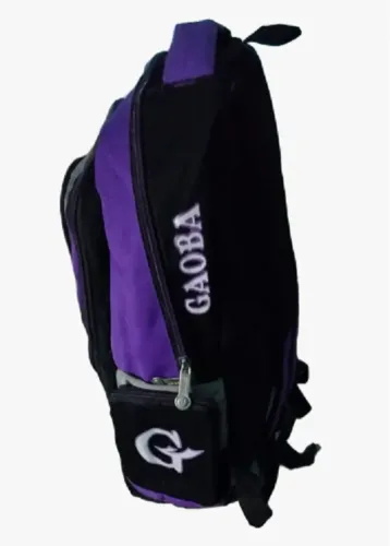 Bolsa Mochila Grande 6 Compartimentos - Gaoba Roxo E Preto G (Usado)
