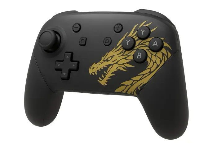 Pro Controller Nintendo Switch Sem Fio Linha Premium Superior - Monster Hunter Rise