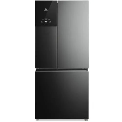 Geladeira Electrolux Frost Free Inverter 596L AutoSense 3 Portas Cor Black Inox Look 