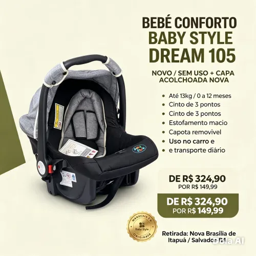 Bebê conforto NOVO !!!