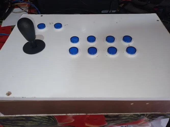 Controle fliperama arcade usb p Pc p Notbook, com 1 comando e 8 botoes