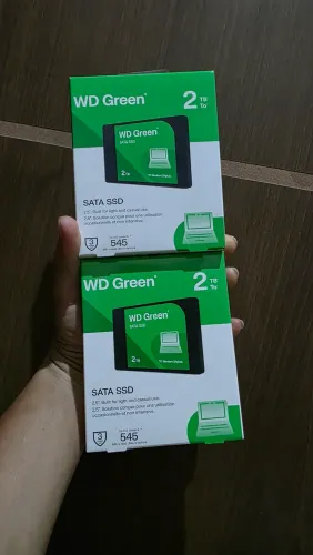 Vende novo lacrado Ssd Wd Green 2tb Sata 3 2.5 7mm Leitura 545mb/s Wds200t5g0a<br>