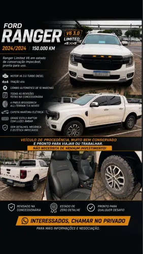 Ford Ranger Limited 3.0 V6 4X4 CD TB Die. AUT 2024
