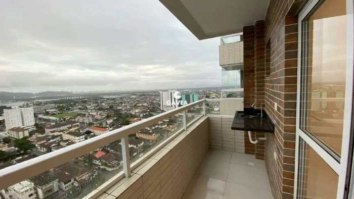 Apartamento para aluguel no Centro em São Vicente.