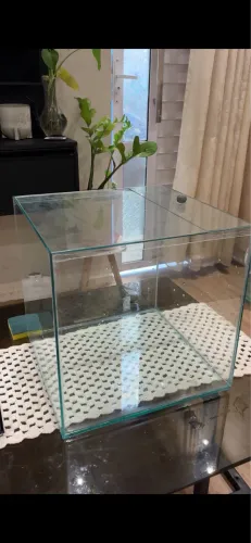 Aquário cubo 42L com tampa