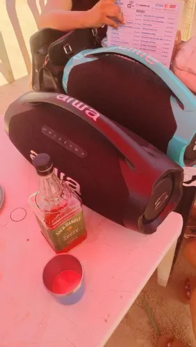 Caixa bombox aiwa