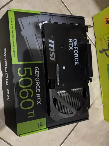 Placa de Video GeForce NVIDIA MSI RTX5060TI 16g Shadow 2x Oc Plus 16gb Gddr7 128 Bits