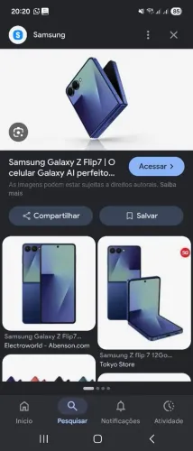 Celular novo zflip Samsung