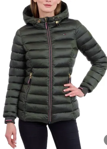 Jaqueta Puffer Tommy Hilfiger- M Feminina nova