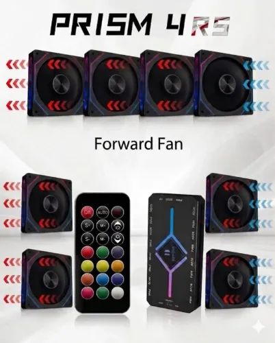 Kit 8 Fans Prsim ARGB+controladora