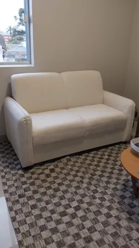 Sofá 2 Lugares Tecido Boucle Novo