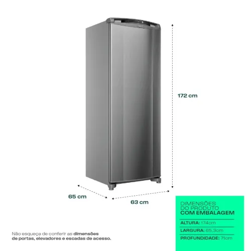 Geladeira CONSUL INOX Frost Free 337L com Espaço Extra Frio