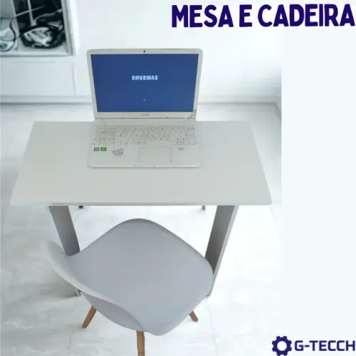 Mesa de Escritório e cadeira Kit NOVO Mesa 100% Birô Multiuso para Notebook Computador