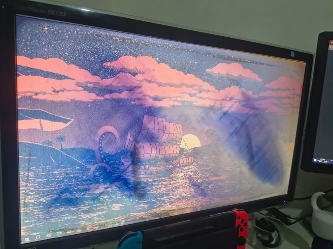 Monitor Samsung 23 polegadas danificado 
