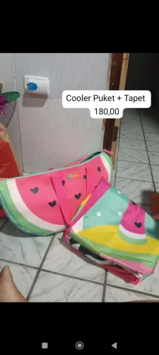 Bolsa melancia puket + Cooler dos animais 