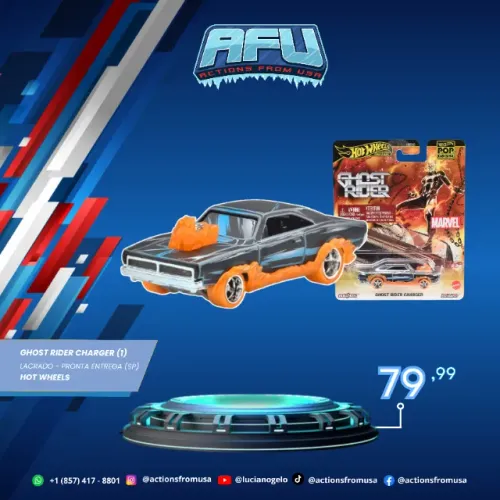 Hot Wheels - Ghost Rider Charger (Motoqueiro Fantasma)