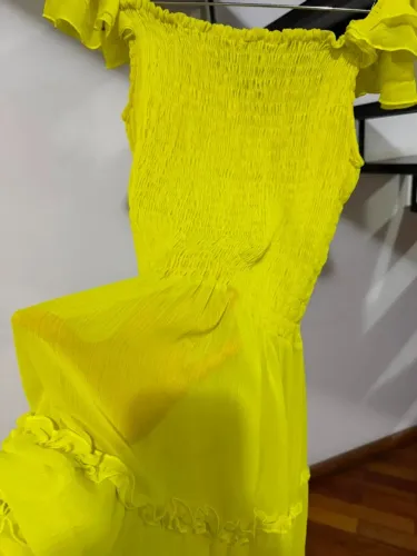 Vestido longo estilo praiano