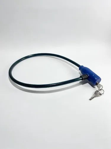 Cadeado Antifurto para Bicicleta com Chave | Cabo de Aço 66 cm