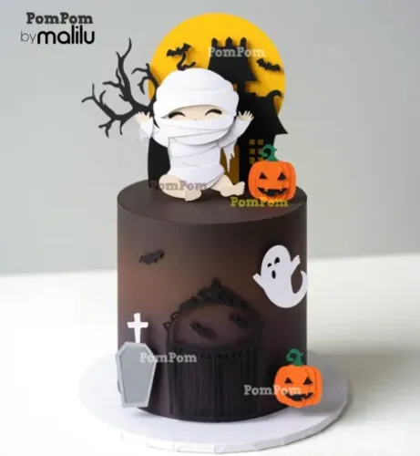 Topo de Bolo Halloween