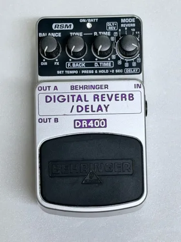 PEDAL BEHRINGER DR400 - DIGITAL REVERB / DELAY