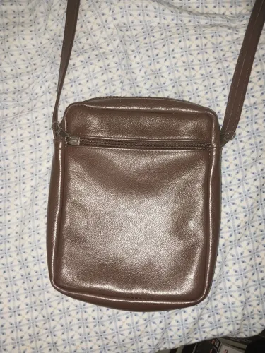 Bolsa lateral shoulderbag artesanal masculina couro legítimo homens