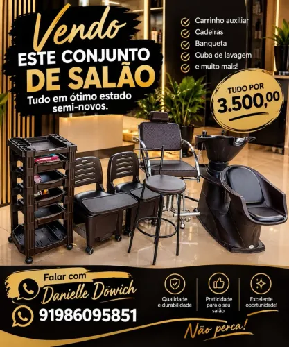 Salão de beleza vende-se