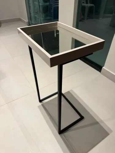 Mesa lateral, mesa de apoio, meia lateral sofá