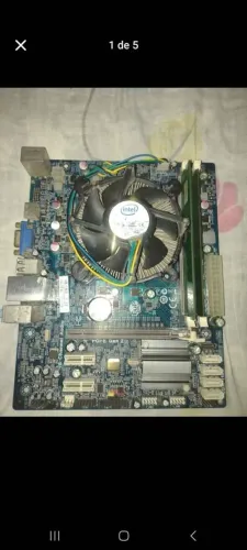  Placa Mãe Completa Intel Core I3 2100 DDr 3
