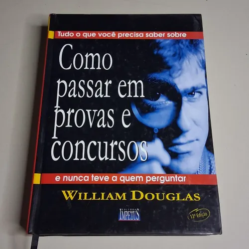 Livro Como passar em concurso público - Capa Dura