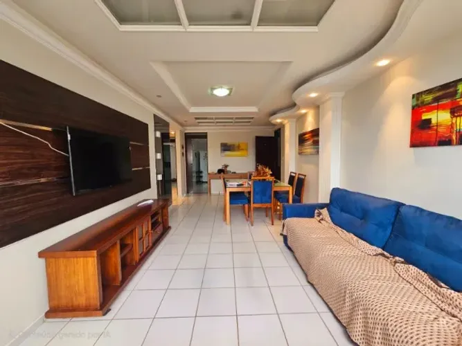 Vendo Apto TODO MOBILIADO a 180m da Praia do Bessa, com 115m2, 3 Qtos e varanda!