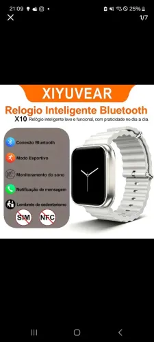 Smartwatch Navo X10 2026 | Tela 1,81", Pulseira de Silicone