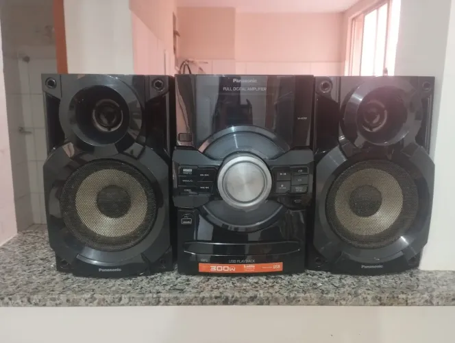  Caixa de som Mini System Panasonic. Modelo: SA-AKX80