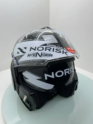 Capacete Norisk Avenger Preto Fosco - Novo Na Caixa (Todas As Numerações