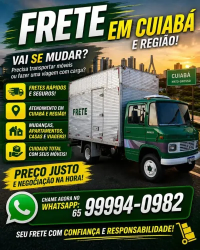 Fretes em Cuiabá e região 