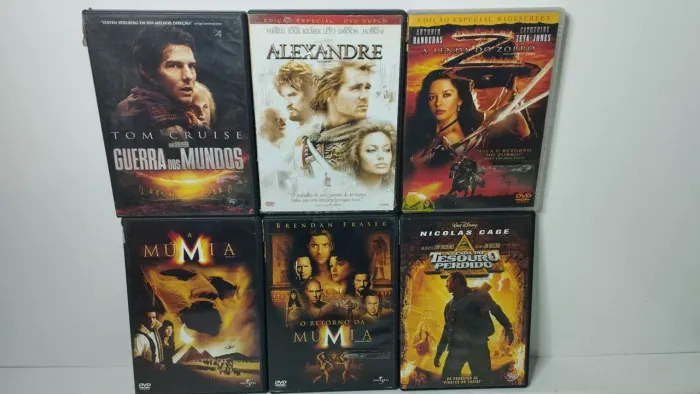 Coleção de Aventura e Guerra Filmes Originais R$:150 Reais