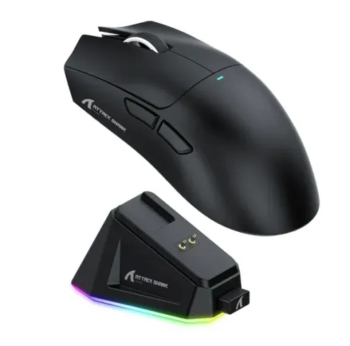 Mouse Gamer Attack Shark X11 Preto