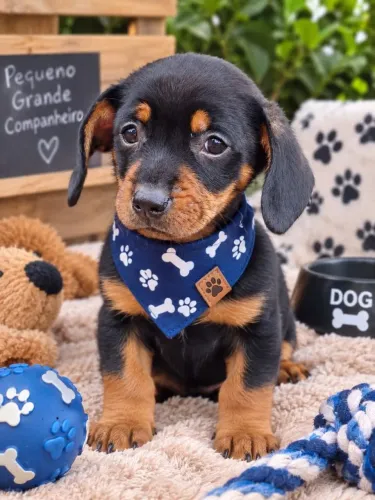 Perfeito bebe de daschound macho