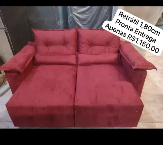 Promoção de sofá retrátil 1,80m direto da fábrica pronta entrega  contato (98) 9  * 