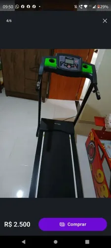 Esteira Ergométrica Dream Fitness Concept 2.5 Nova / Sem Uso