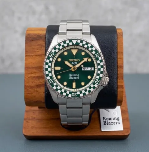 Relógio Seiko 5 Sports Rally Diver R Blazers Edição Limitada verde novo 